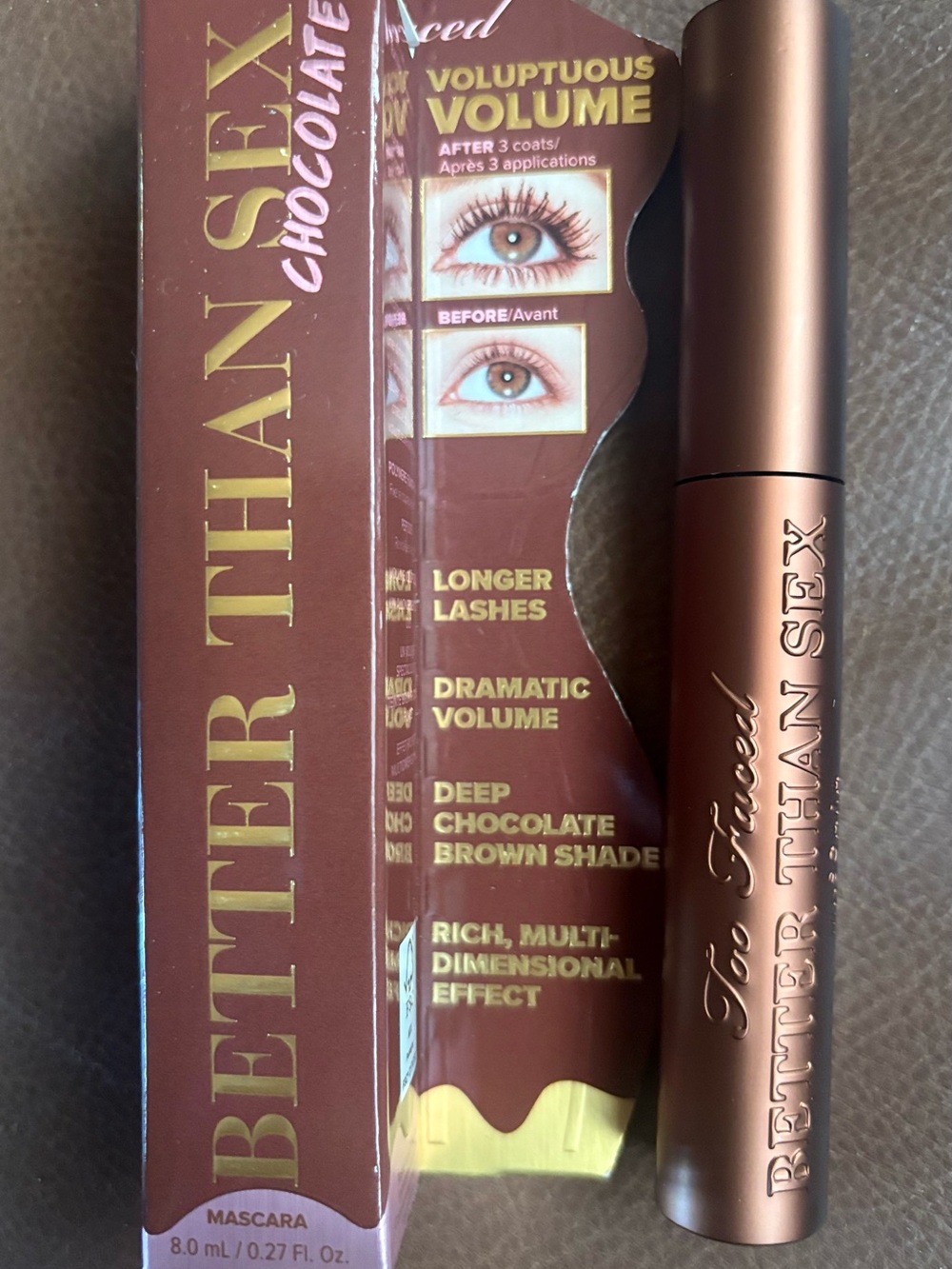 Too Faced Better Than Sex Mascara — Chocolate Brown